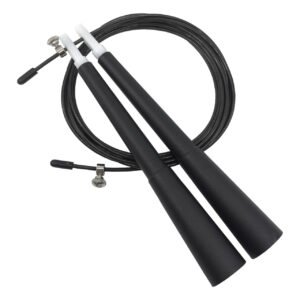 DOUBLE BEARING SPEED JUMP ROPE, SINGLE, BLACK