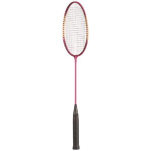 ALUMINUM BADMINTON RACKET WITH COATED STEEL STRINGS
