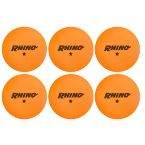 1-STAR TABLE TENNIS BALLS, PACK OF 6, ORANGE
