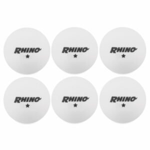1-STAR TABLE TENNIS BALLS, PACK OF 6, WHITE