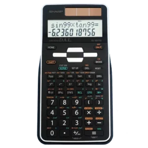Sharp EL-531TGBDW - Scientific Calculator with 2 Line Display - Black