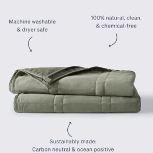 Baloo Weighted Blanket - Cotton - Moss (80" x 87" | 25lbs (King))